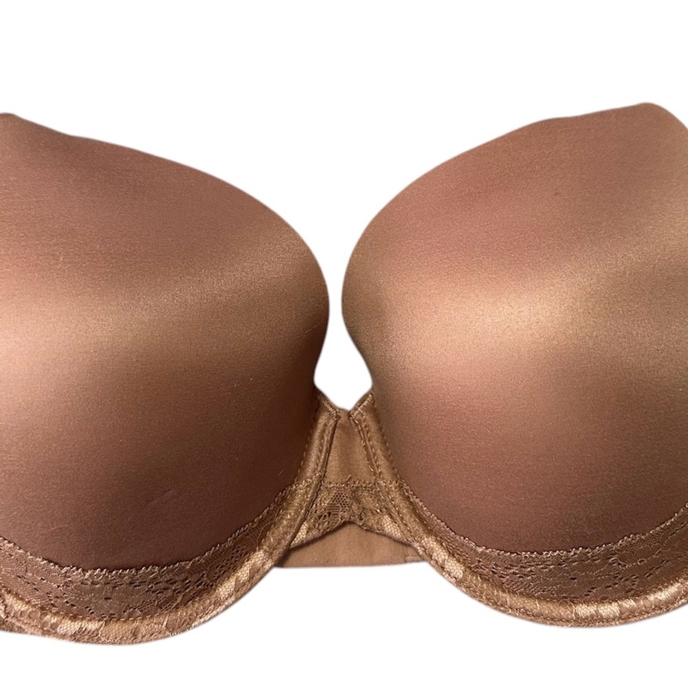 NWOT Body by Victoria Lined Perfect Coverage Bra with Lace in Toffee - 36DD